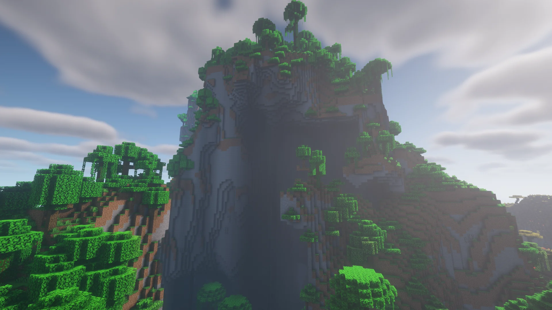 Minecraft Mountain Image Background for Vex Hosting